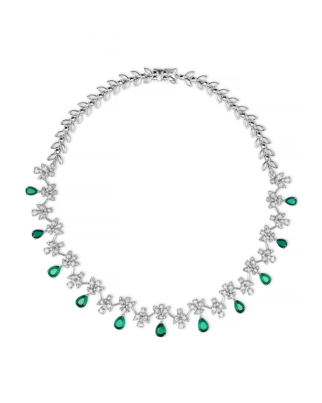 18k white gold necklace N0038