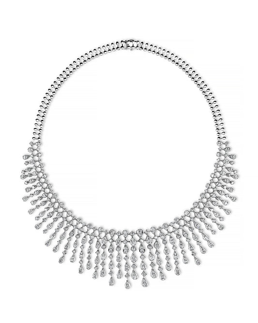 18k white gold necklace