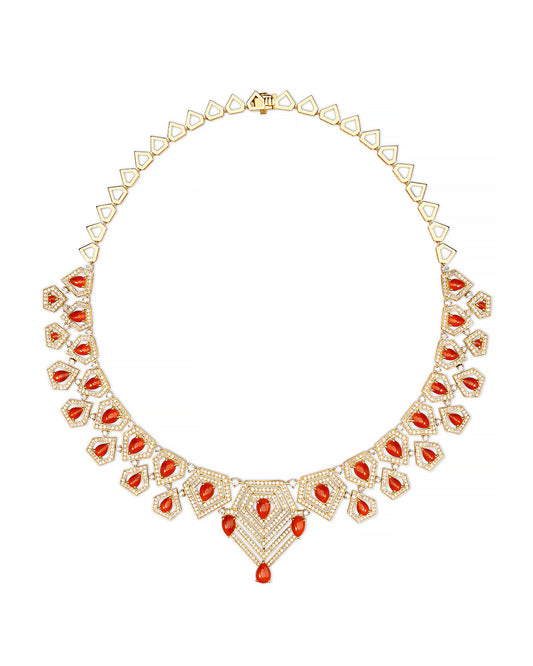 18k yellow gold necklace N0019