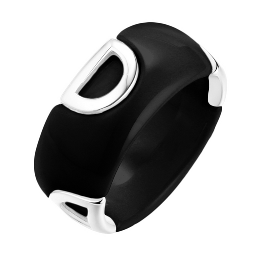 🤍 Product Description: Lumière Oval Ceramic Ring